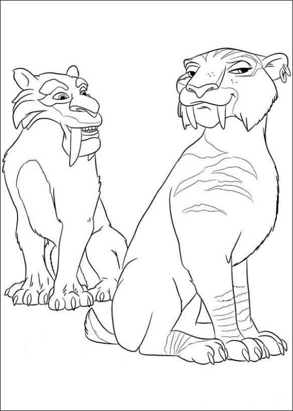 Coloring page Ice Age 4 Continental Drift Ice Age 4